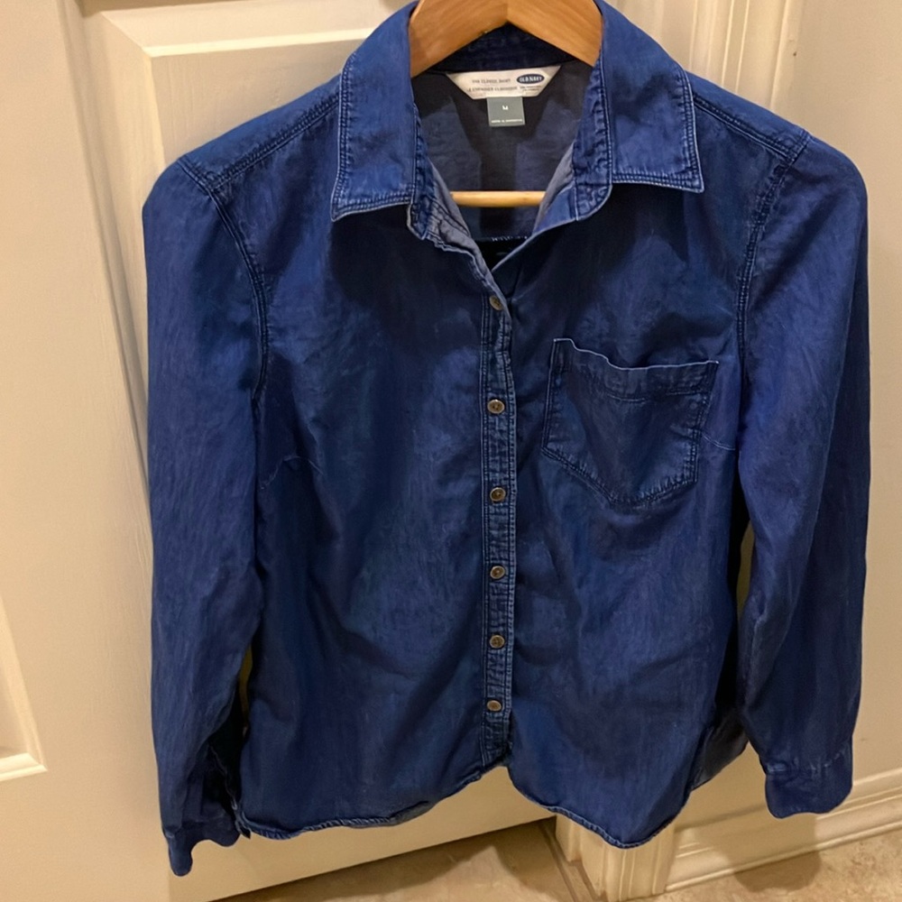 Old Navy Button Down Jean Shirt